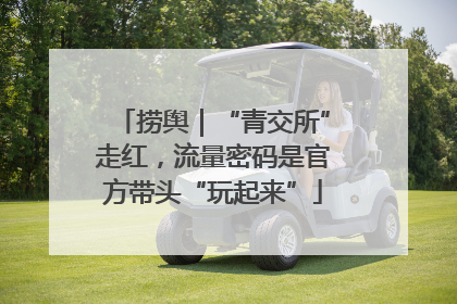 捞舆｜“青交所”走红，流量密码是官方带头“玩起来”