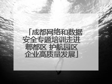 成都网络和数据安全专题培训走进郫都区 护航园区企业高质量发展