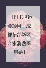 打卡世运会项目，成都东部新区亲水消费季启幕