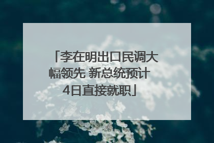 李在明出口民调大幅领先 新总统预计4日直接就职