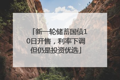 新一轮储蓄国债10日开售，利率下调但仍是投资优选