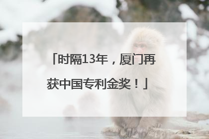 时隔13年，厦门再获中国专利金奖！
