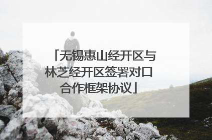 无锡惠山经开区与林芝经开区签署对口合作框架协议