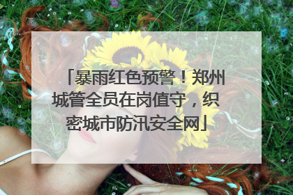 暴雨红色预警！郑州城管全员在岗值守，织密城市防汛安全网