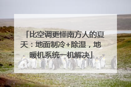 比空调更懂南方人的夏天：地面制冷+除湿，地暖机系统一机解决