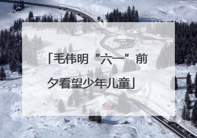 毛伟明“六一”前夕看望少年儿童