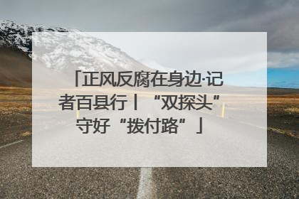 正风反腐在身边·记者百县行丨“双探头”守好“拨付路”