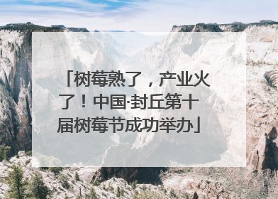 树莓熟了，产业火了！中国·封丘第十届树莓节成功举办