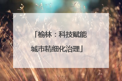榆林：科技赋能城市精细化治理
