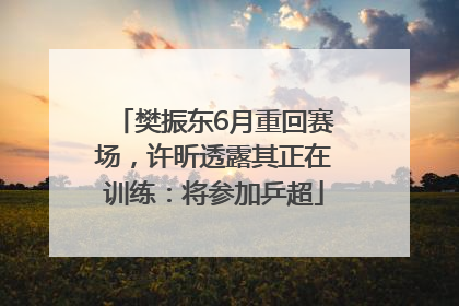 樊振东6月重回赛场，许昕透露其正在训练：将参加乒超