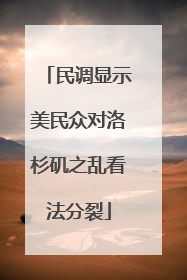 民调显示美民众对洛杉矶之乱看法分裂