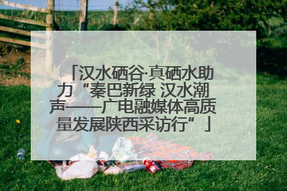 汉水硒谷·真硒水助力“秦巴新绿 汉水潮声——广电融媒体高质量发展陕西采访行”