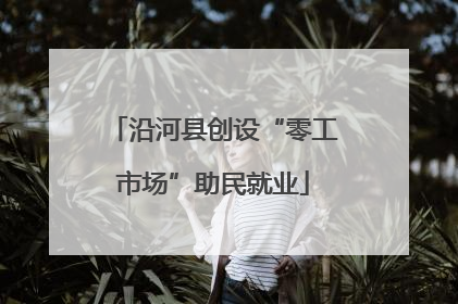 沿河县创设“零工市场”助民就业