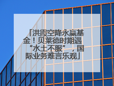 洪霞空降永赢基金！贝莱德时期遇“水土不服”，国际业务难言乐观
