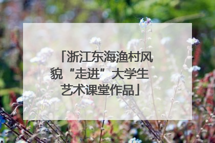 浙江东海渔村风貌“走进”大学生艺术课堂作品