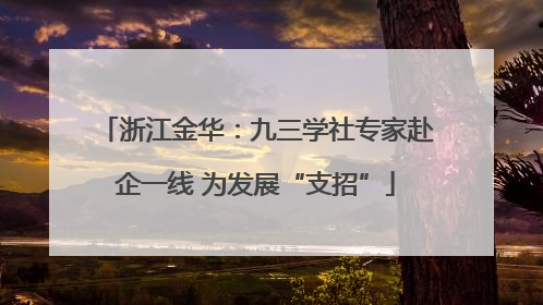 浙江金华：九三学社专家赴企一线 为发展“支招”