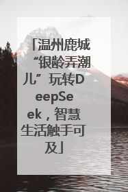 温州鹿城“银龄弄潮儿”玩转DeepSeek，智慧生活触手可及