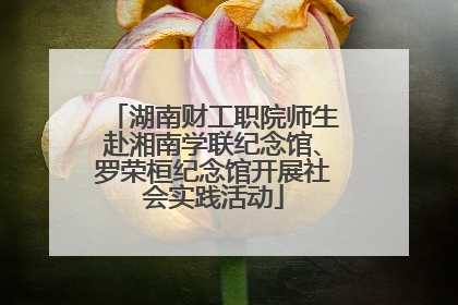湖南财工职院师生赴湘南学联纪念馆、罗荣桓纪念馆开展社会实践活动