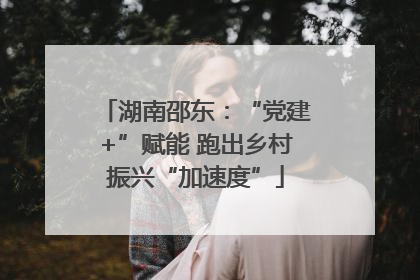 湖南邵东：“党建+”赋能 跑出乡村振兴“加速度”