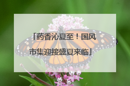 药香沁夏至！国风市集迎接盛夏来临