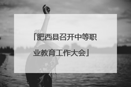 肥西县召开中等职业教育工作大会