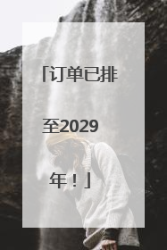 订单已排至2029年！