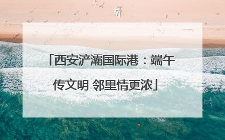 西安浐灞国际港：端午传文明 邻里情更浓