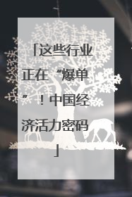 这些行业正在“爆单”！中国经济活力密码
