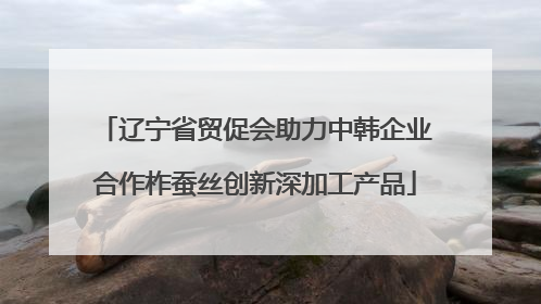 辽宁省贸促会助力中韩企业合作柞蚕丝创新深加工产品