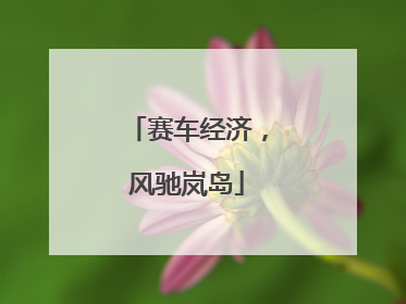 赛车经济，风驰岚岛