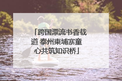 跨国漂流书香载道 泰州柬埔寨童心共筑知识桥