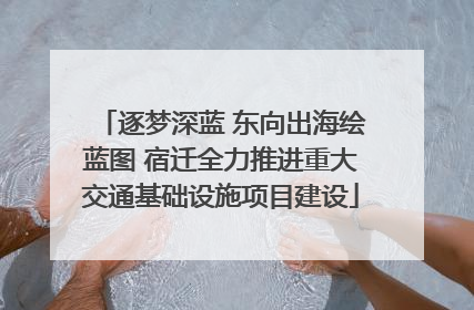 逐梦深蓝 东向出海绘蓝图 宿迁全力推进重大交通基础设施项目建设