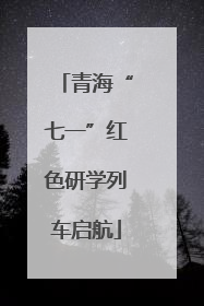 青海“七一”红色研学列车启航