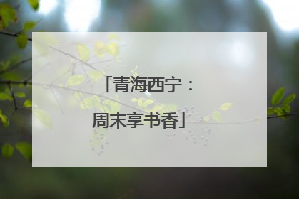 青海西宁：周末享书香
