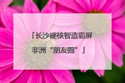 长沙硬核智造霸屏非洲“朋友圈”