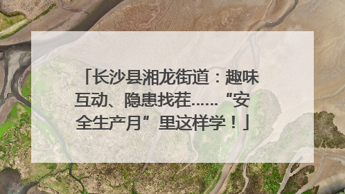 长沙县湘龙街道：趣味互动、隐患找茬……“安全生产月”里这样学！