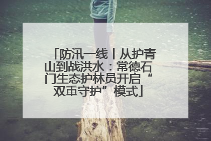防汛一线丨从护青山到战洪水：常德石门生态护林员开启“双重守护”模式