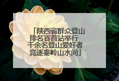 陕西省群众登山排名赛首站举行 千余名登山爱好者竞逐秦岭山水间