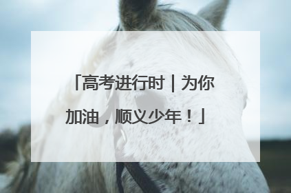 高考进行时｜为你加油，顺义少年！