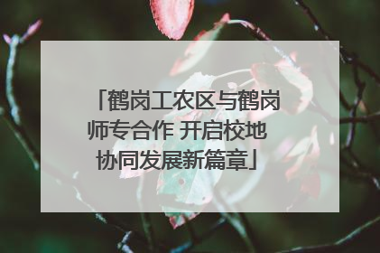 鹤岗工农区与鹤岗师专合作 开启校地协同发展新篇章