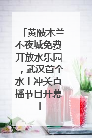 黄陂木兰不夜城免费开放水乐园，武汉首个水上冲关直播节目开幕