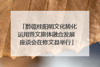 黔赣桂阳明文化转化运用暨文旅体融合发展座谈会在修文县举行