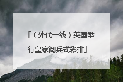 （外代一线）英国举行皇家阅兵式彩排