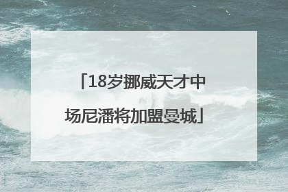 18岁挪威天才中场尼潘将加盟曼城