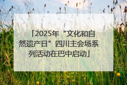 2025年“文化和自然遗产日”四川主会场系列活动在巴中启动