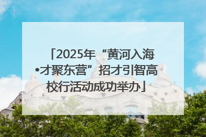2025年“黄河入海•才聚东营”招才引智高校行活动成功举办