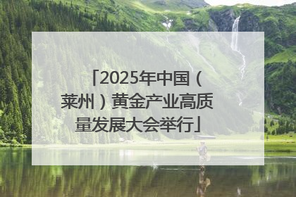 2025年中国（莱州）黄金产业高质量发展大会举行