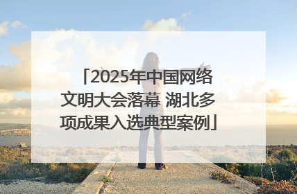 2025年中国网络文明大会落幕 湖北多项成果入选典型案例
