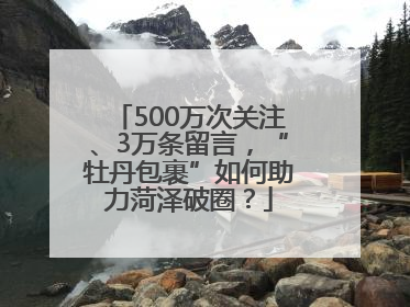 500万次关注、3万条留言，“牡丹包裹”如何助力菏泽破圈？