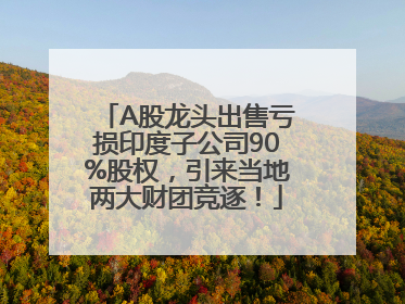 A股龙头出售亏损印度子公司90%股权，引来当地两大财团竞逐！